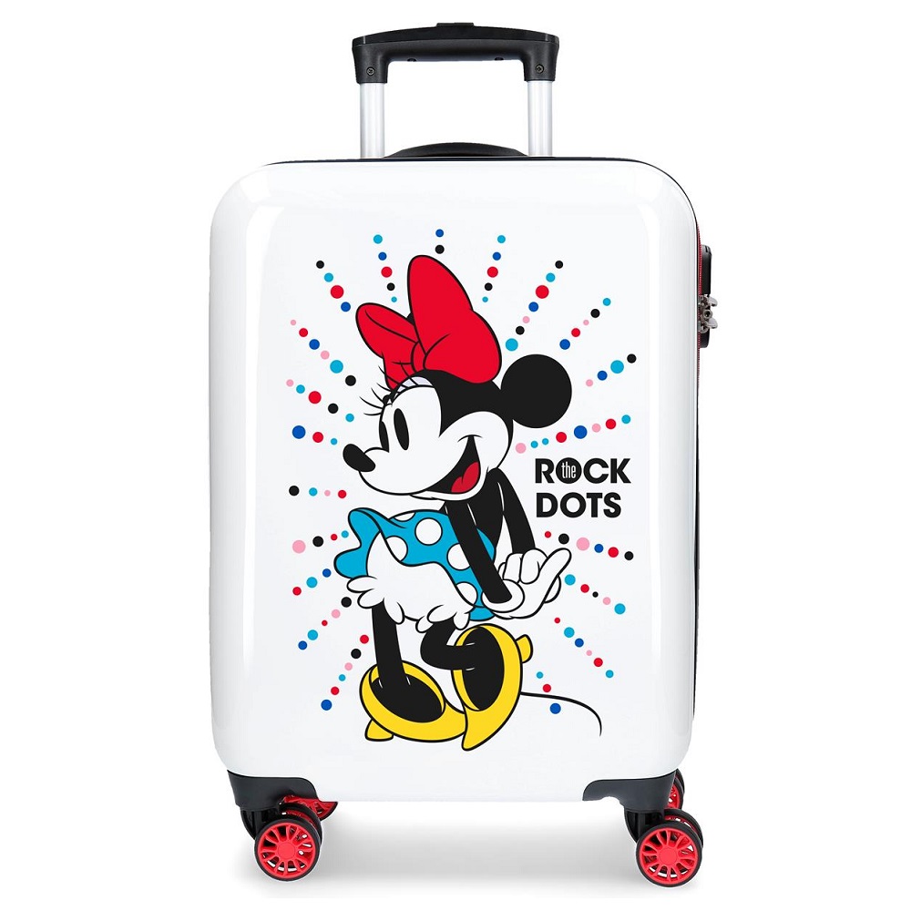 Barnresväska Minnie Mouse vit och röd ABS