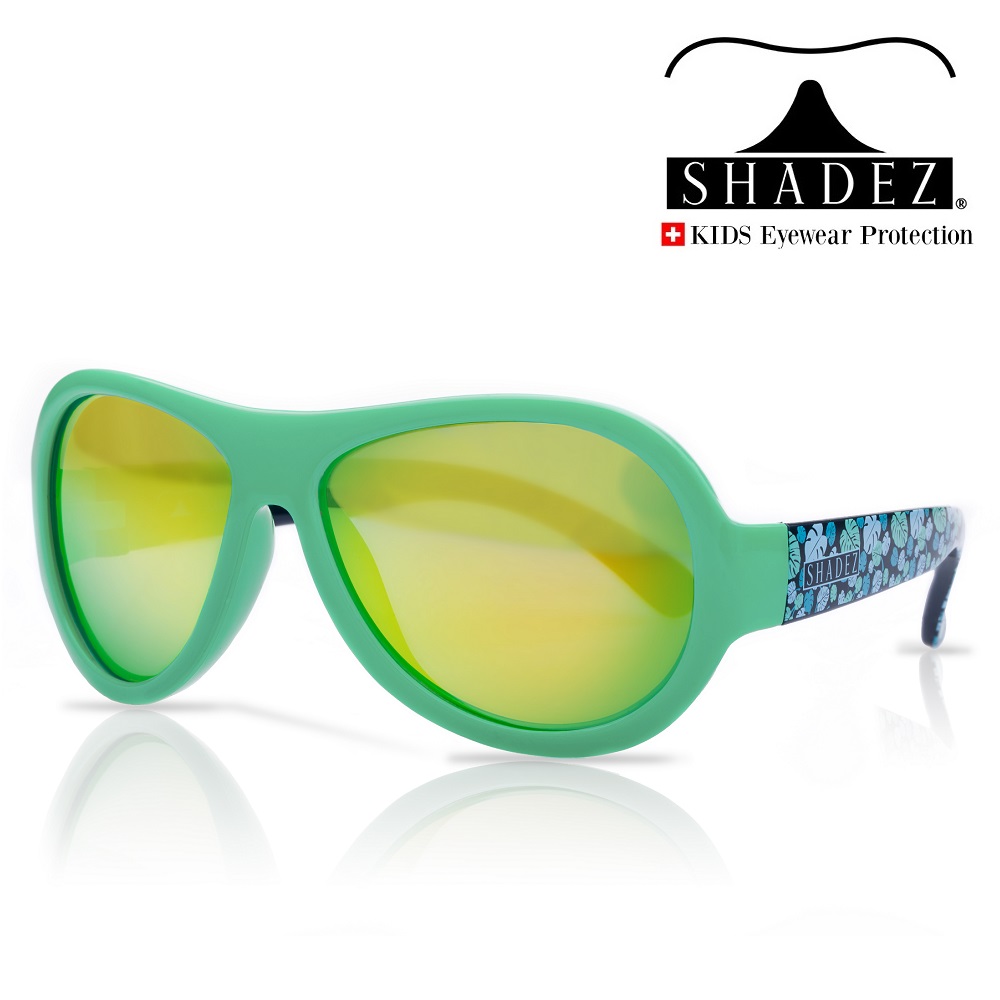 Aurinkolasit lapselle Shadez Junior Print Leaf Green