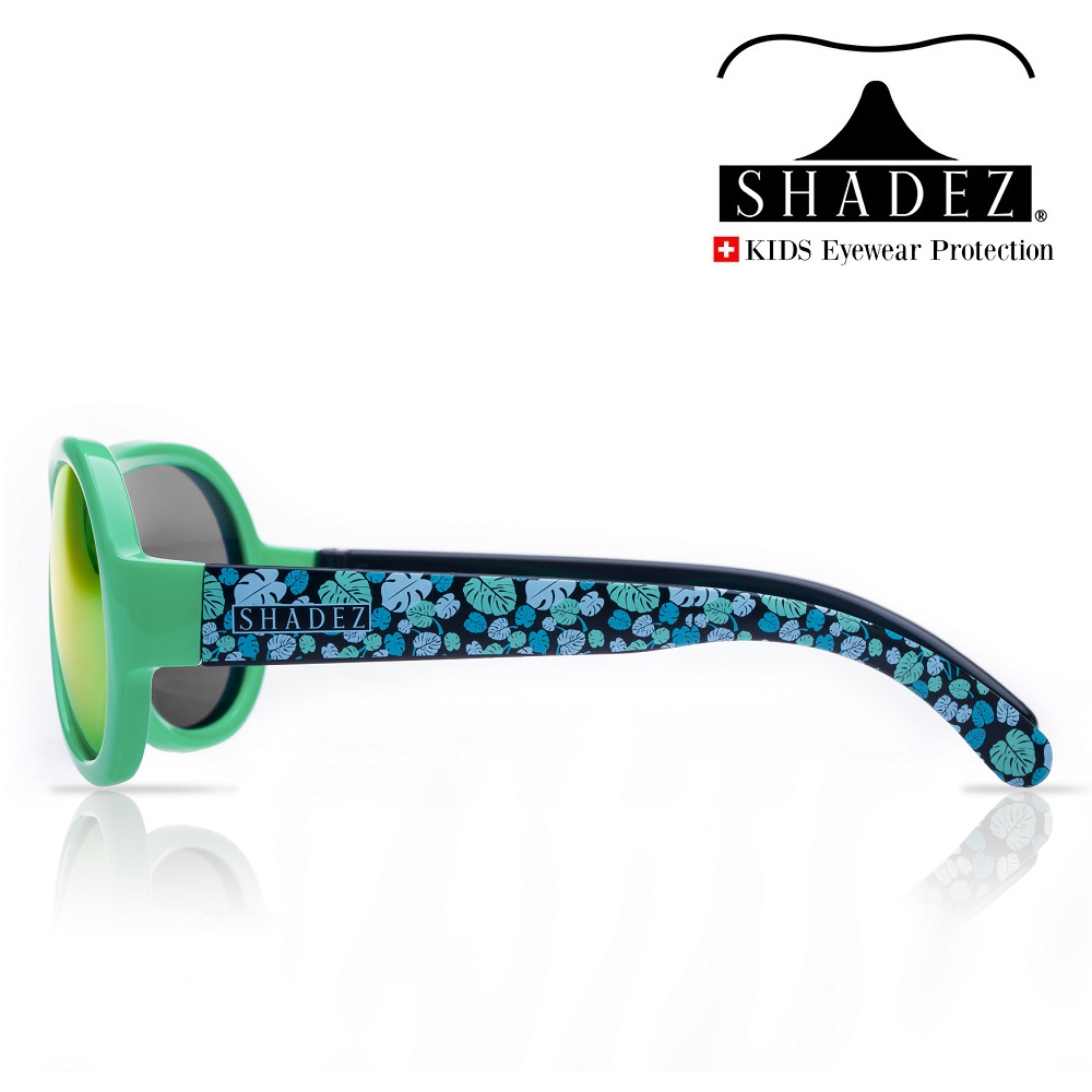 Aurinkolasit lapselle Shadez Junior Print Leaf Green