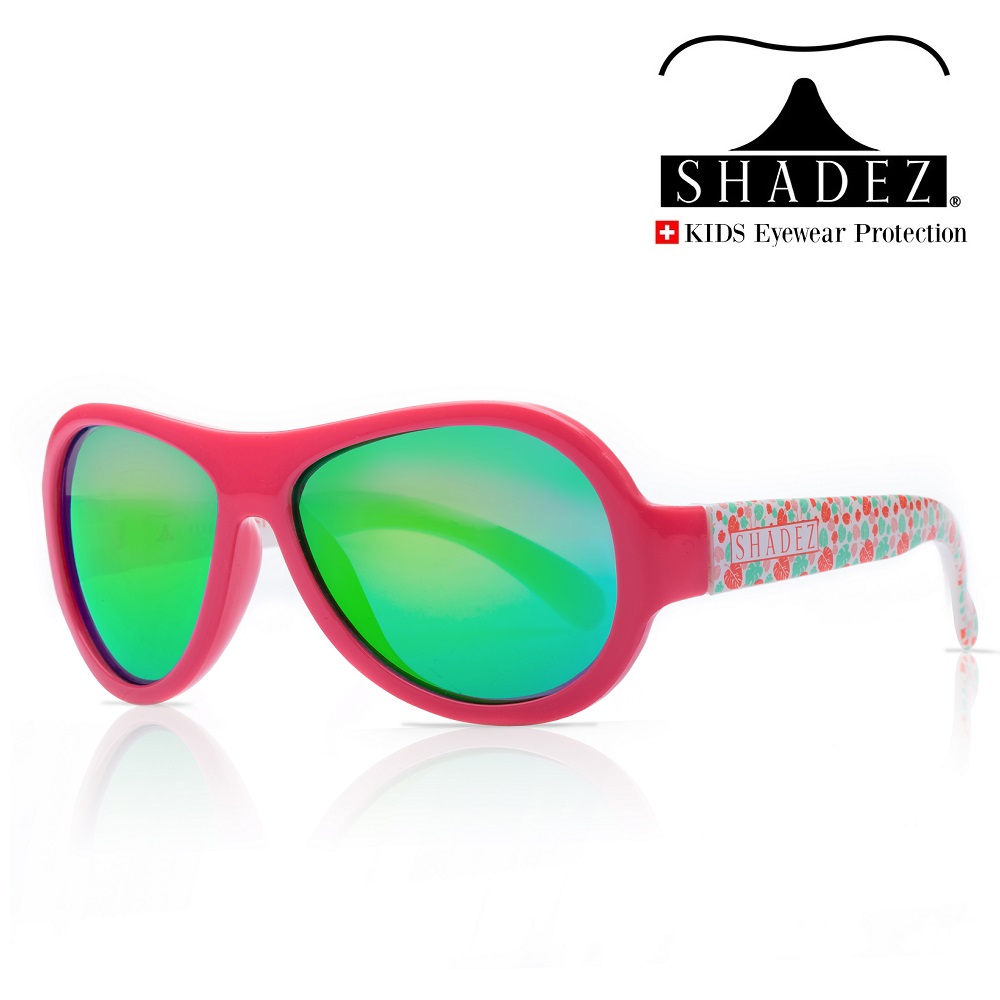 Aurinkolasit lapselle Shadez Junior Print Leaf Pink