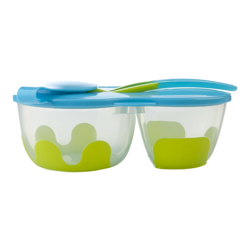 Snacksburk med två avdelningar B.box Aqualicious