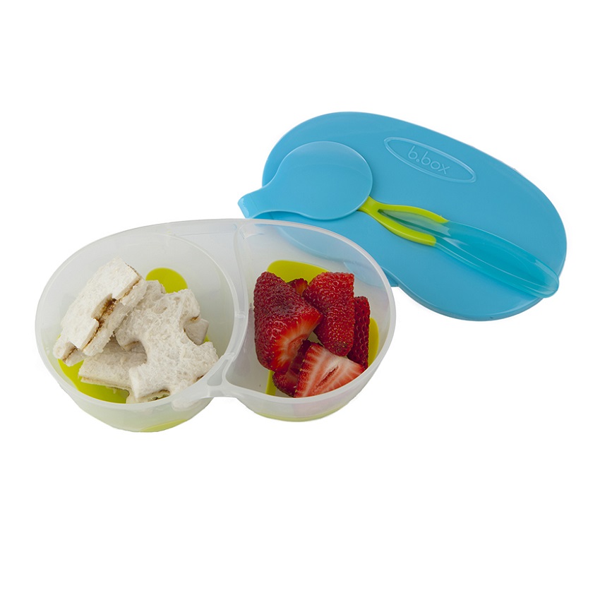 Snacksburk med två avdelningar B.box Aqualicious