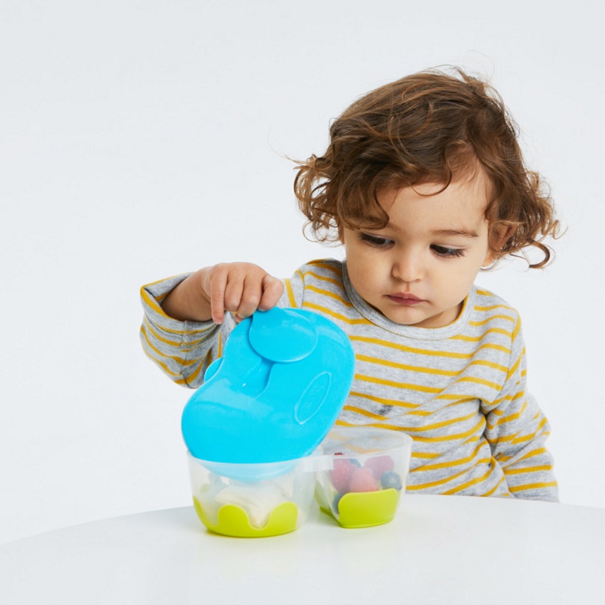 Snacksburk med två avdelningar B.box Aqualicious