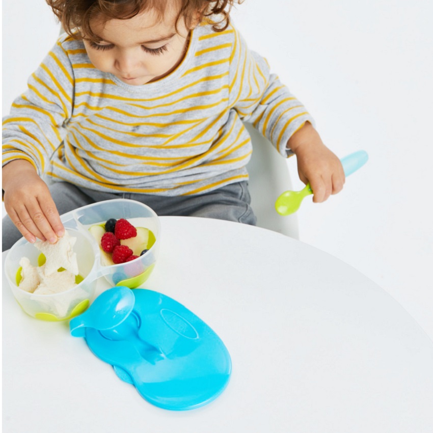 Snacksburk med två avdelningar B.box Aqualicious