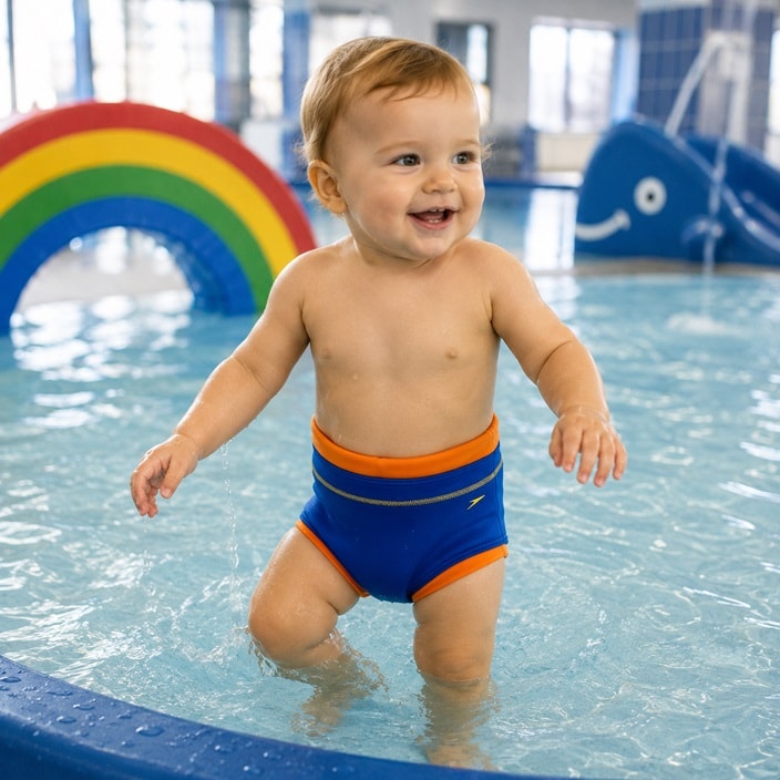 Uimavaippa - Speedo Orange Blue