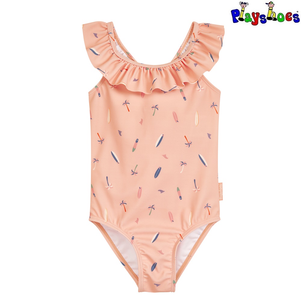 Tyttöjen uimapuku Playshoes Surfboard Pink