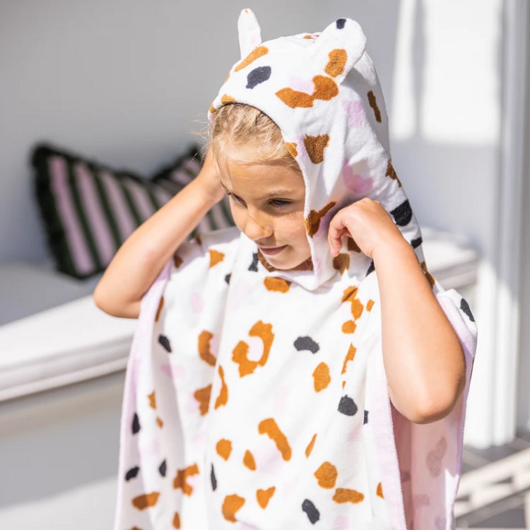 Lasten huppupyyhe Swim Essentials Khaki Leopard