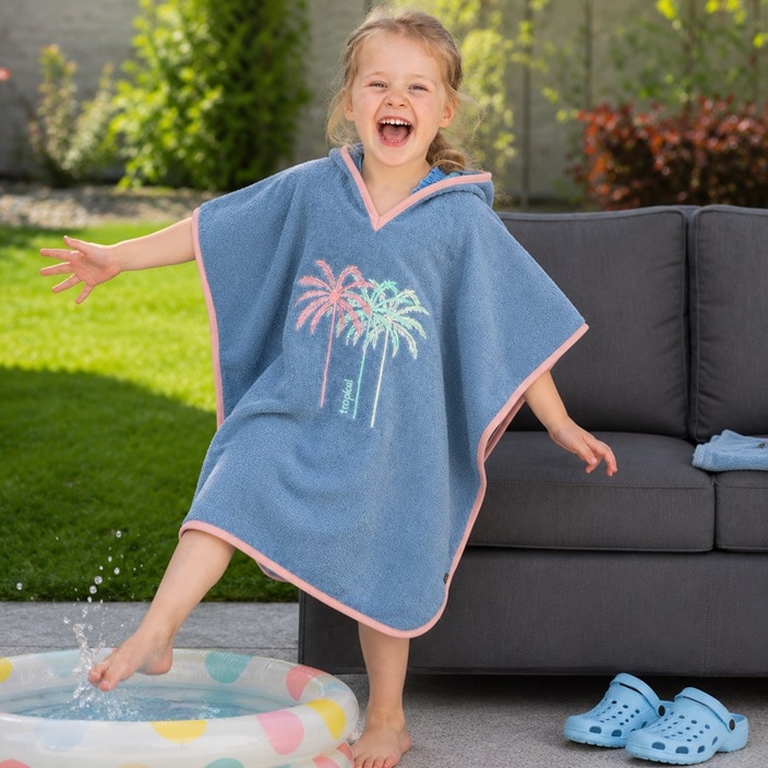 Lasten Huppupyyhe - Playshoes Palm Trees