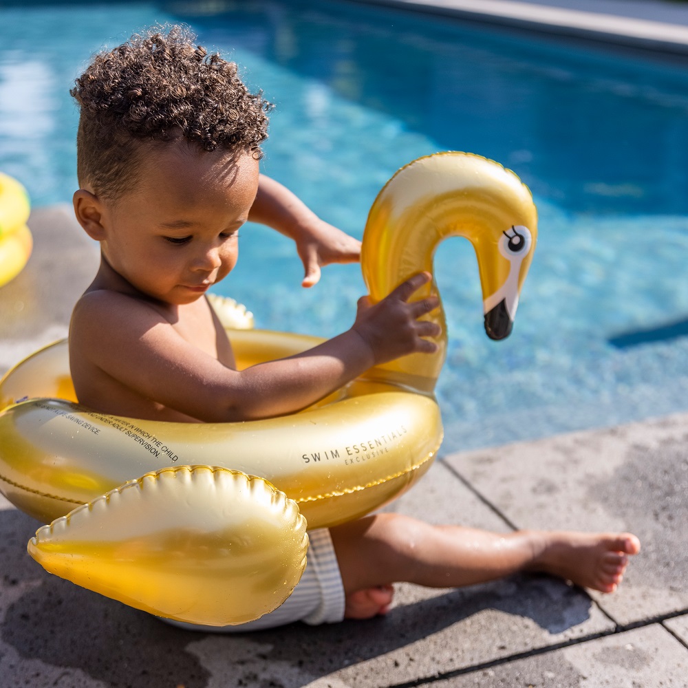 Uimarengas Swim Essentials Split Ring Golden Swan