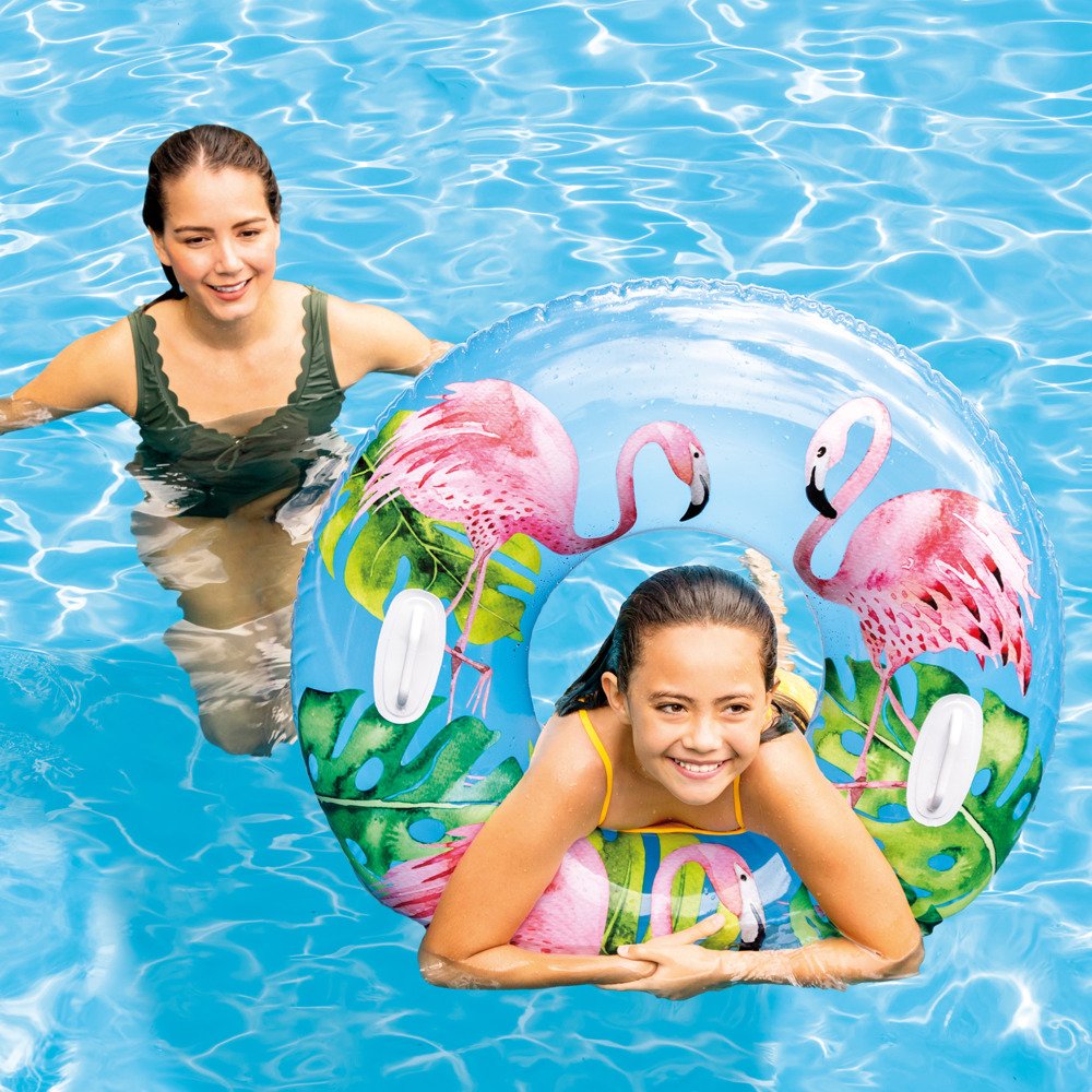 Uimarengas XL Intex Flamingos