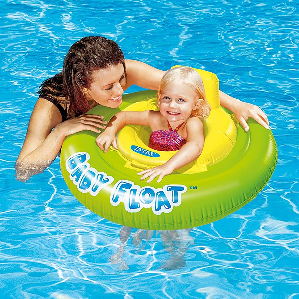 Vauvan uimatuoli Intex Baby Float Green and Yellow