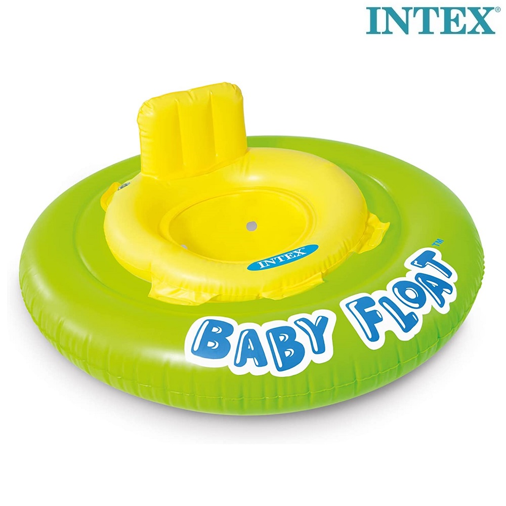 Vauvan uimatuoli Intex Baby Float Green and Yellow