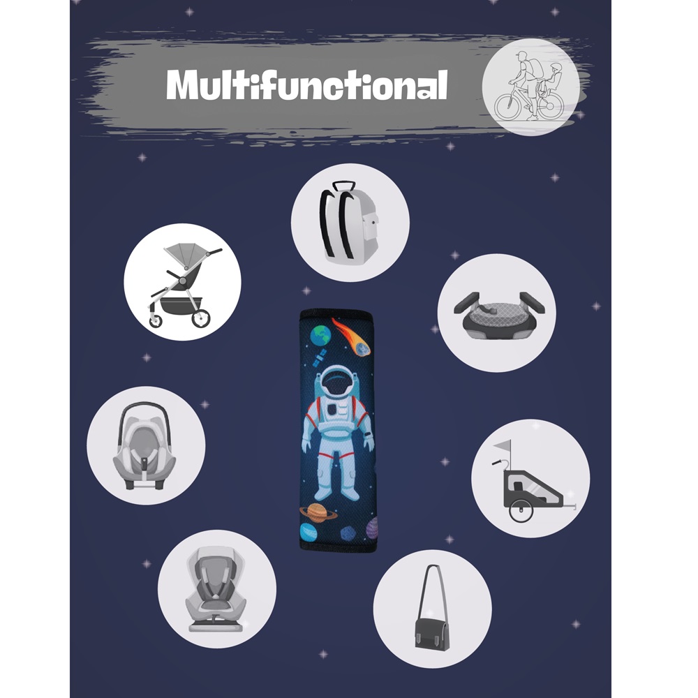 Lasten turvavyön pehmuste Heckbo Astronaut