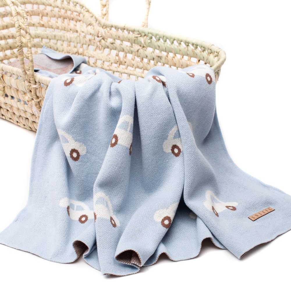 Vauvapeitto Snufie Baby Blanket Blue Cars