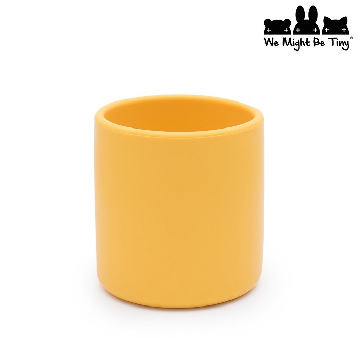 Silikonikuppi We Might Be Tiny Grip Cup Yellow