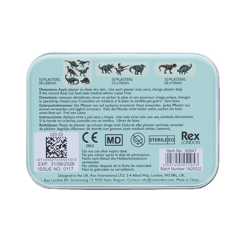 Lasten Laastarit - Rex London Dinosaurs