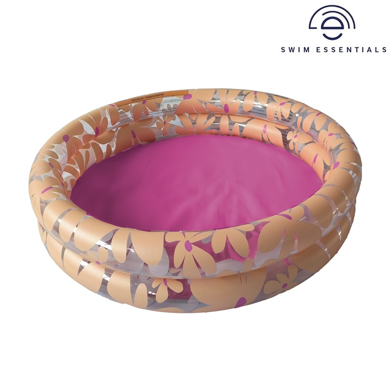 Puhallettava lastenallas Swim Essentials Pink Flowers