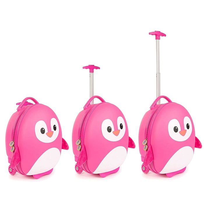 Lasten matkalaukku Boppi Tiny Trekker Pink Penguin