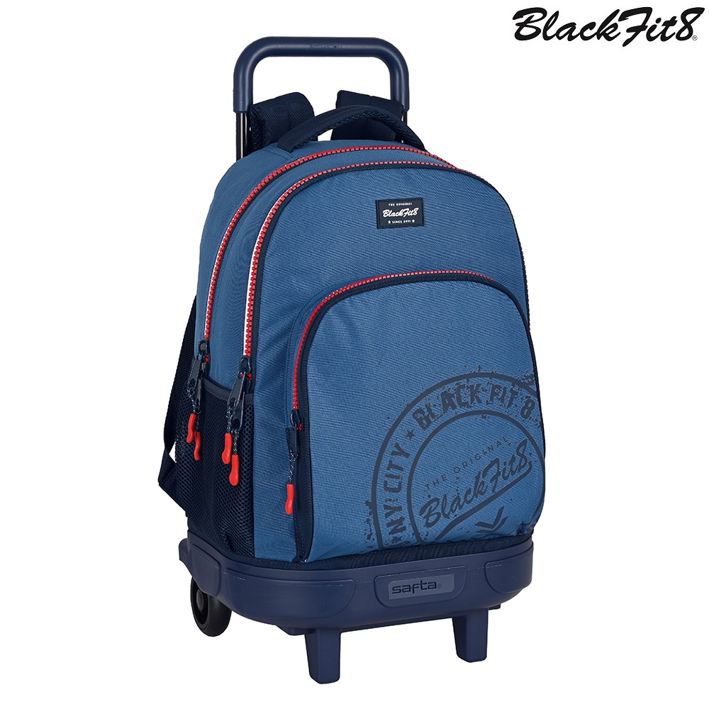 Lasten matkalaukku Trolley Backpack Blackfit8 Stamp