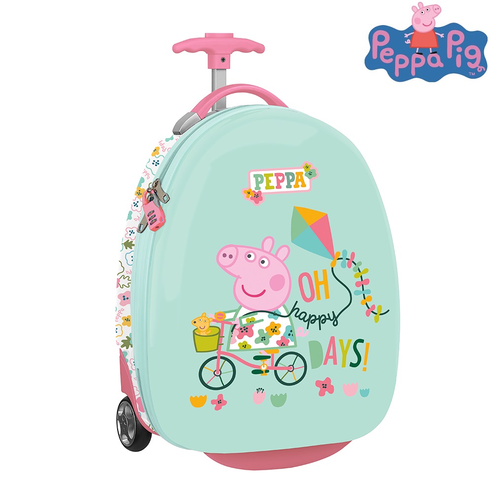 Lasten matkalaukku Peppa Pig Oh Happy Days
