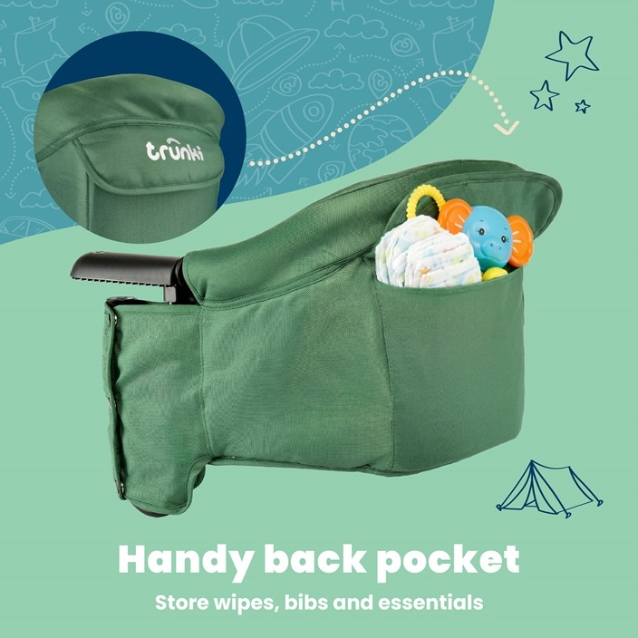 Matkasyöttötuoli Trunki Clamp & Dine Green