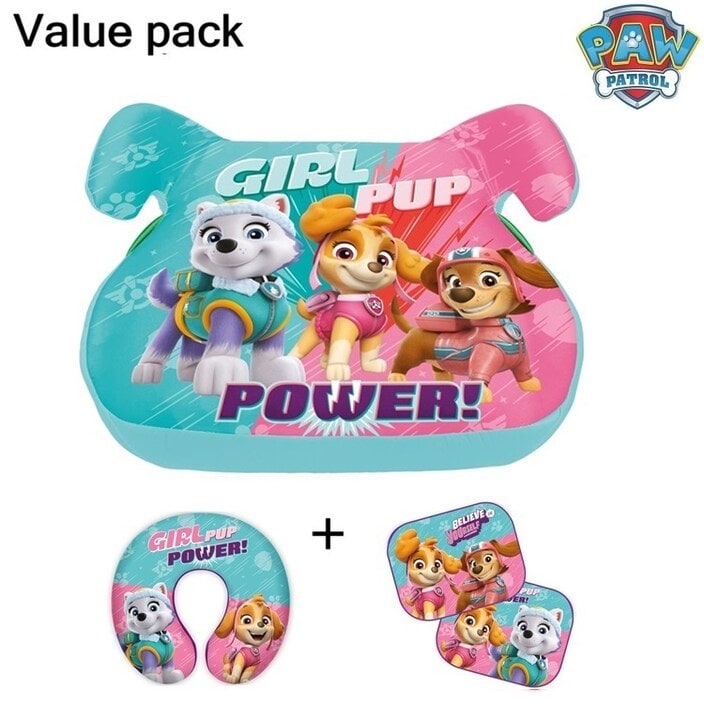 Lasten Istuinkorokesetti Autoon - Paw Patrol Pink