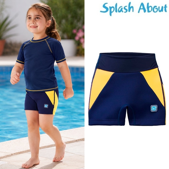 Suojauimahousut - Splash Jammers Navy Yellow