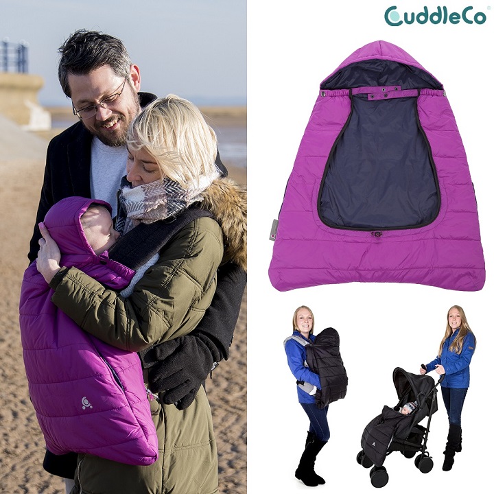 CuddleCo jalkapeite 2 in 1 Comfi Cape Grape