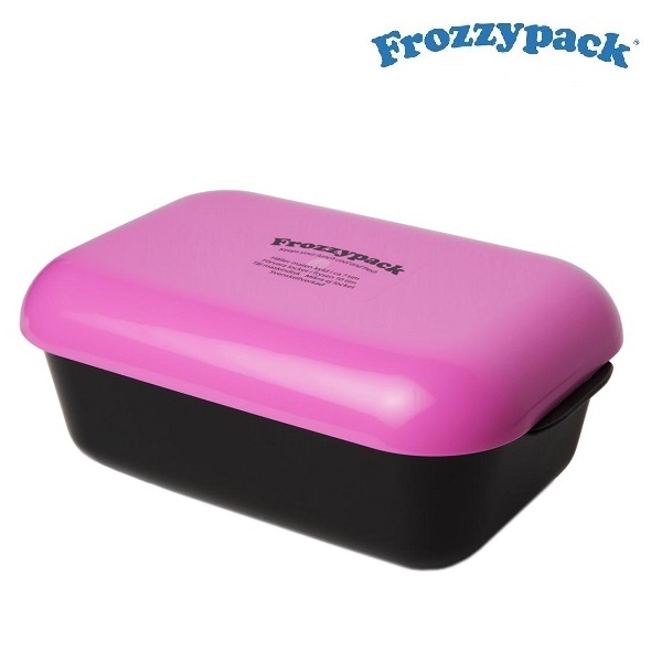 Lasten eväsrasia jonka kannessa kylmäkalle Frozzypack Pink