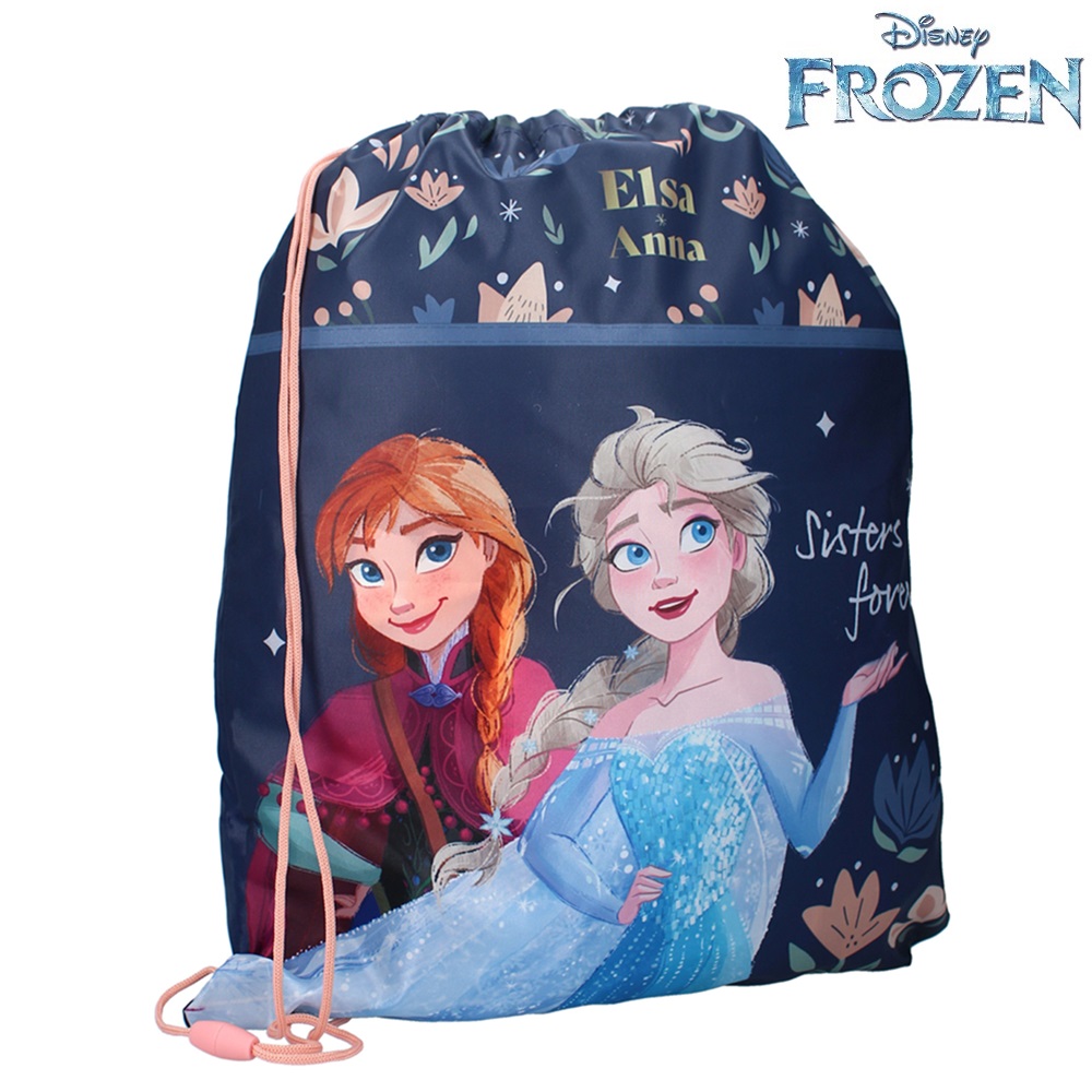 Lasten jumppakassi ja nyörikassi Frozen Sisters Forever