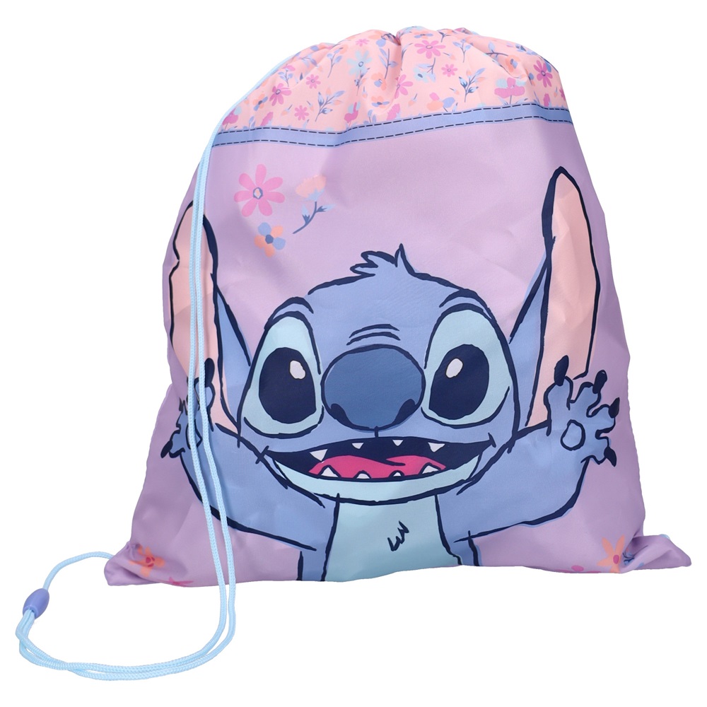 Lasten jumppakassi ja nyörikassi Stitch Spring Smiles