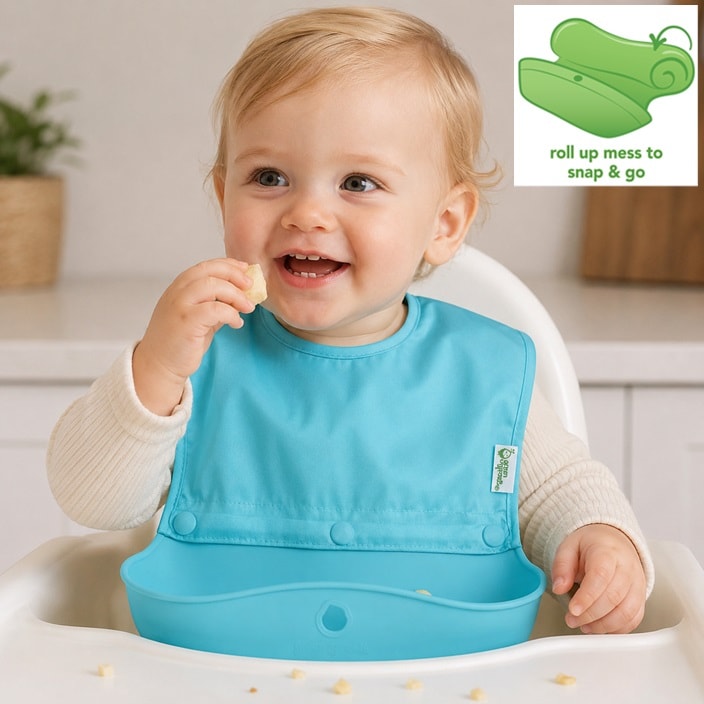 Ruokalappu - Green Sprouts Snap & Go Aqua