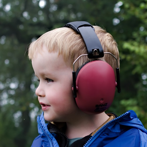 Lasten kuulonsuojaimet Banz Bubzee Kids Maroon