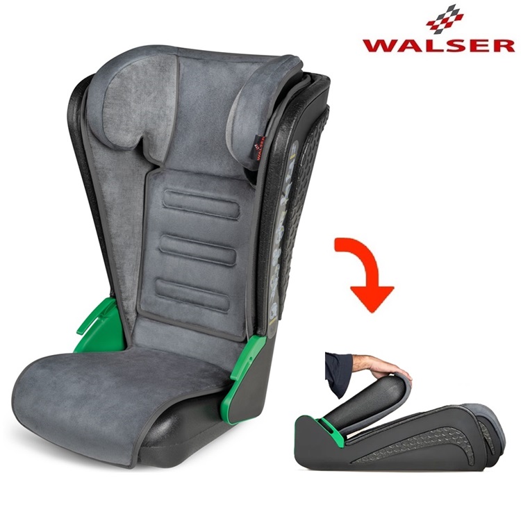 Taitettava Turvaistuin - Walser Noemi 2.0. Black