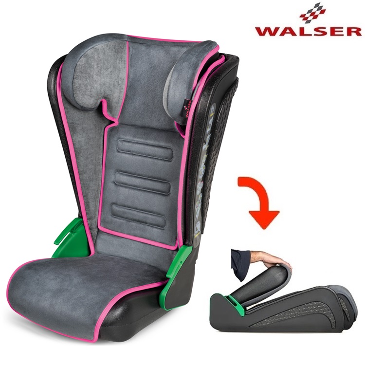 Taitettava Turvaistuin - Walser Noemi 2.0. Pink