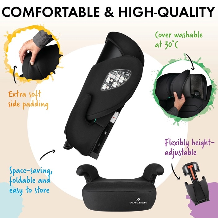 Taitettava turvaistuin autoon Walser Numa 2-in-1 Isofix
