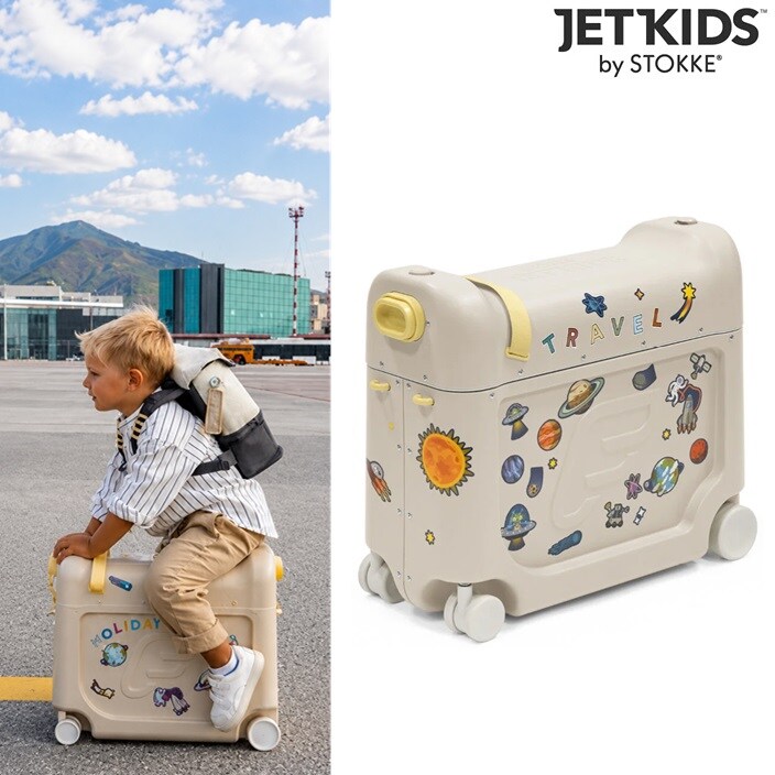 Lasten Matkalaukku & Matkasänky - Stokke JetKids Moonglow White