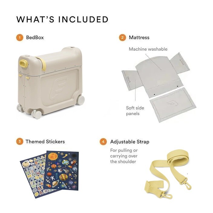 Lasten Matkalaukku & Matkasänky - Stokke JetKids Moonglow White