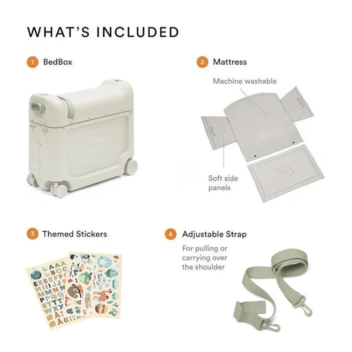 Lasten Matkalaukku & Matkasänky - Stokke JetKids BedBox Sea Green