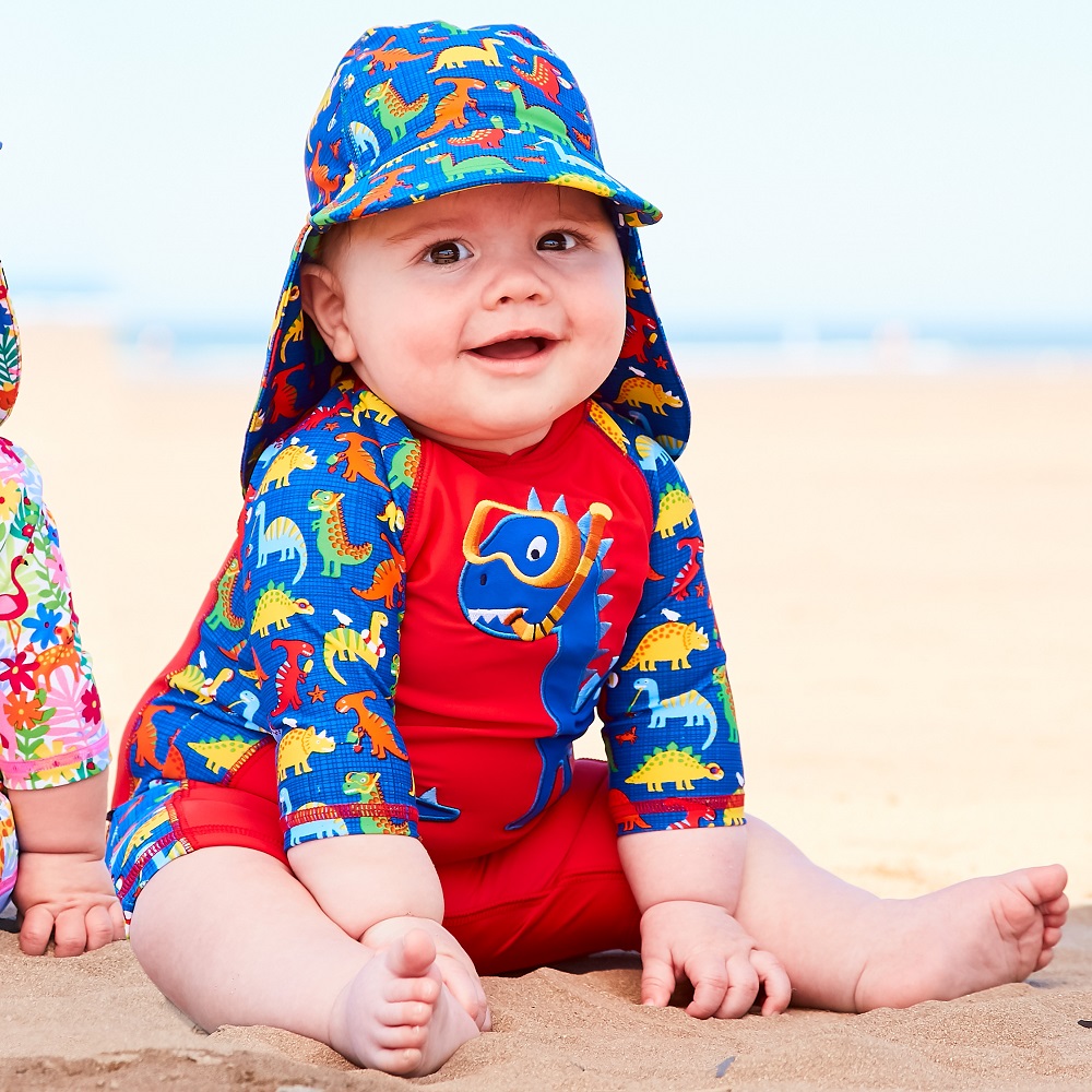 Lasten Uv uimapuku Jojo Maman Bebe Dino punainen