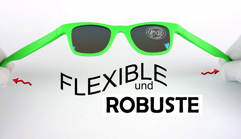 Lasten Aurinkolasit Koolsun Wave Neon Green