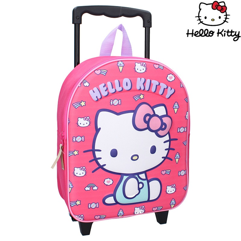 Lasten matkalaukku Hello Kitty Another Dimension Trolley Backpack