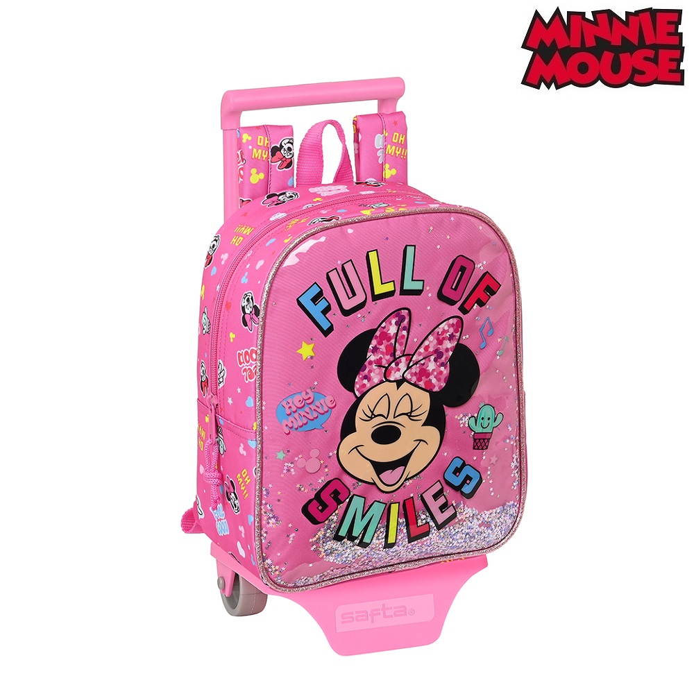 Lasten reppu pyörillä Minnie Mouse Lucky