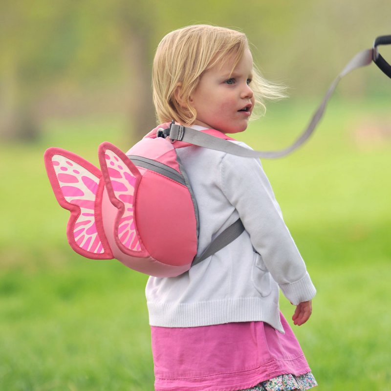 Barnryggsäck LittleLife Toddler Butterfly rosa