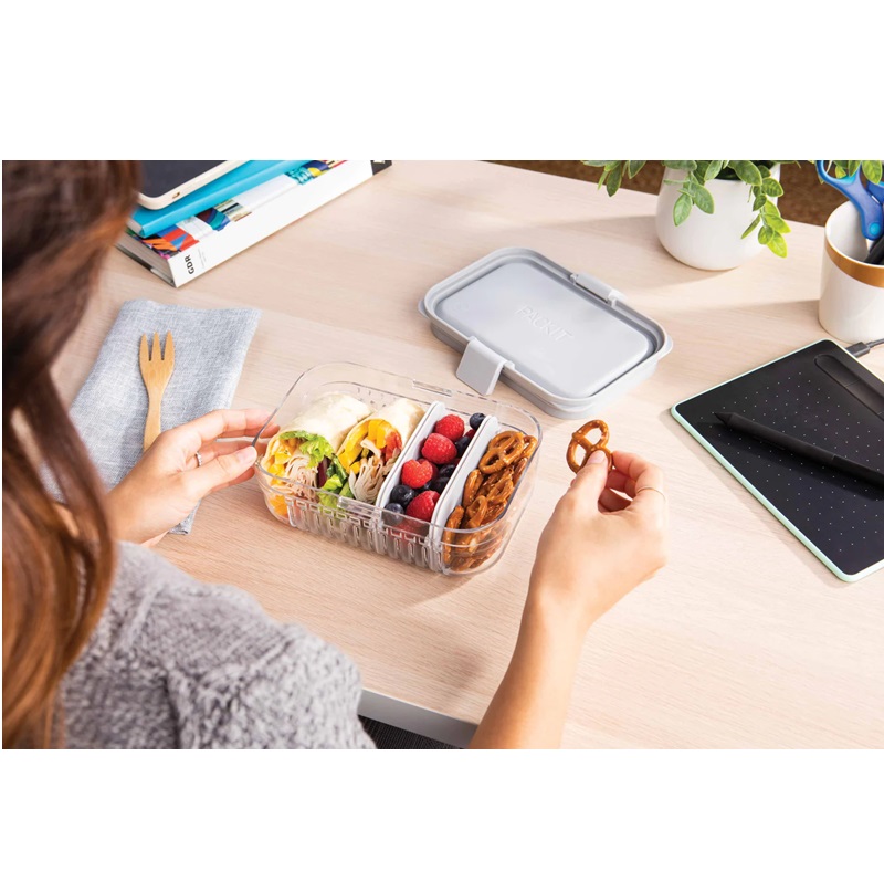 Eväsrasia PackIt Bento Lunch Container Steel Grey