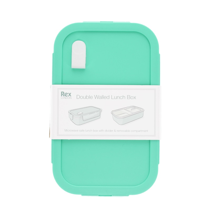 Lasten eväsrasia Rex London Lunch Box Aqua