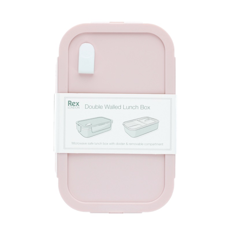 Lasten eväsrasia Rex London Lunch Box Pink