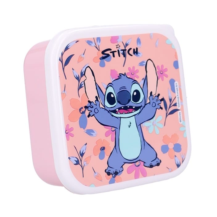 Lasten eväsrasiasetti Stitch Fresh Bites napostelupurkit