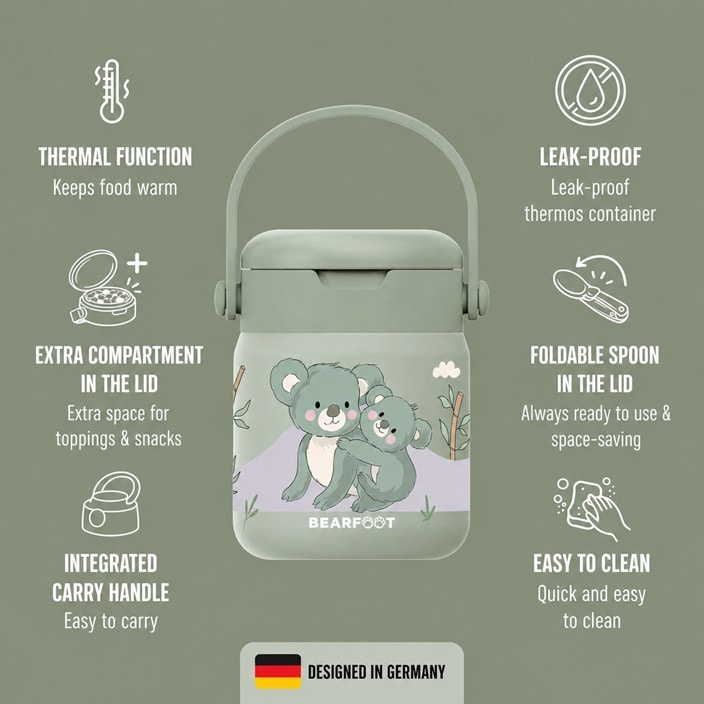 Lasten ruoakatermos Bearfoot Koala