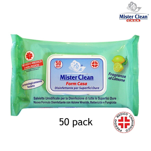 Antibakteeriset pyyhkeet Mr Clean 50 kpl travel pack